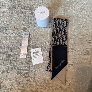 Dior Oblique Mitzah Scarf Navy Blur